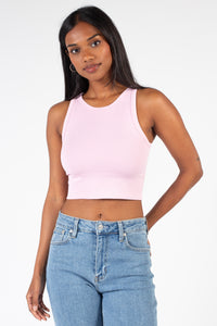 Nellie Crewneck Chevron Crop Top - honey