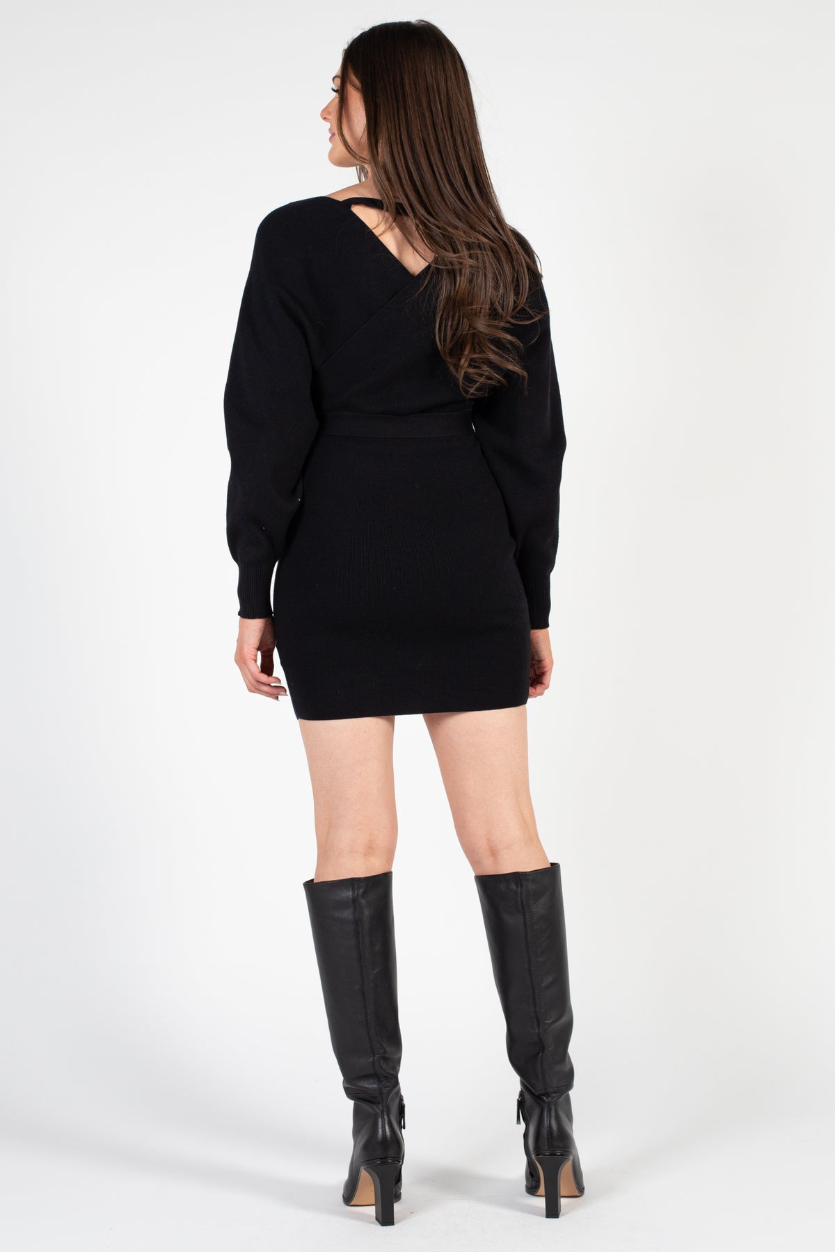 Chiara Ribbed Sweater Dress - honey