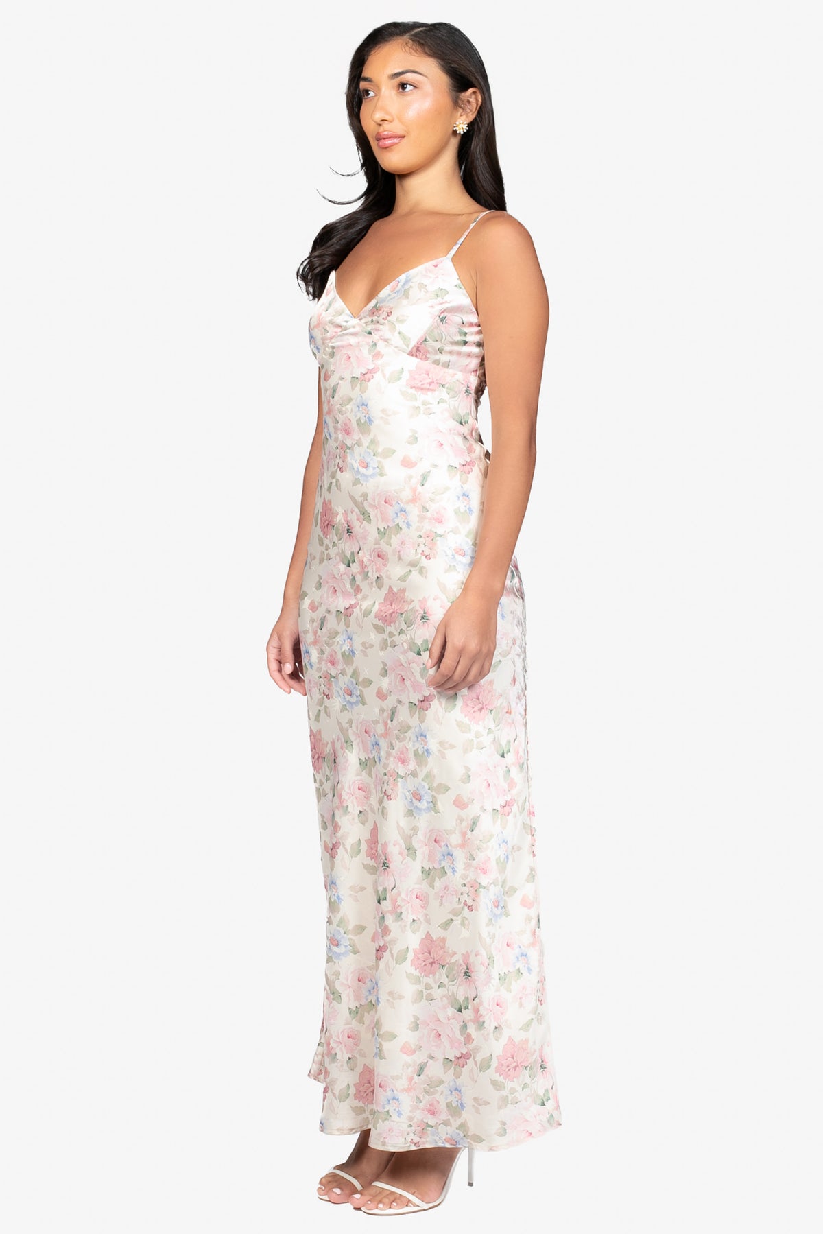Caddie Floral Maxi Dress - honey
