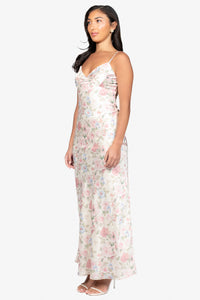 Caddie Floral Maxi Dress - honey