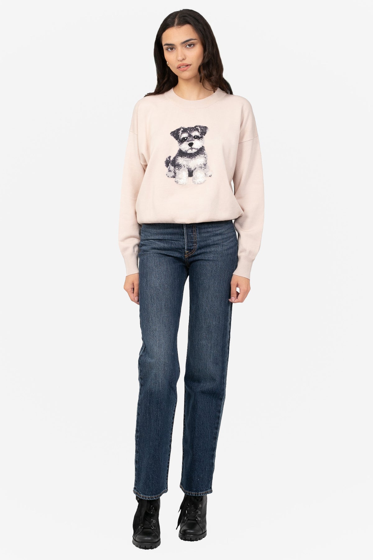 Milo Schnauzer Knit Sweater