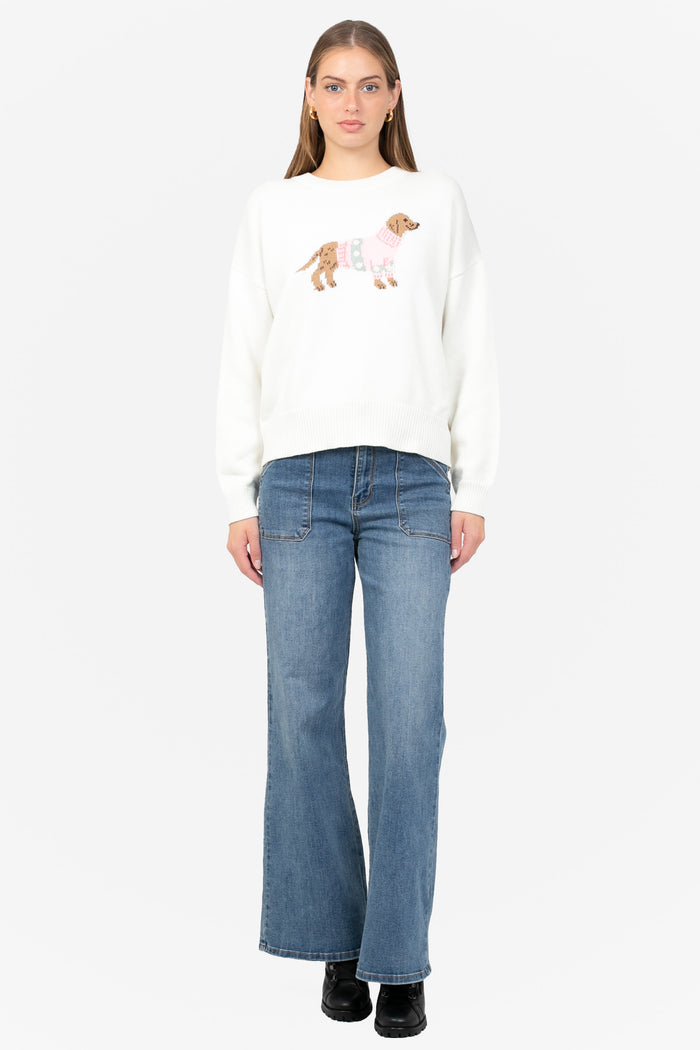 Wiennie Dachsund Knit Sweater