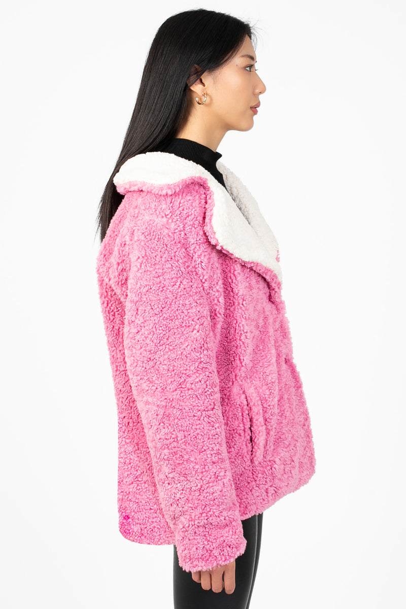 Amiri Contrast Fuzzy Jacket - honey