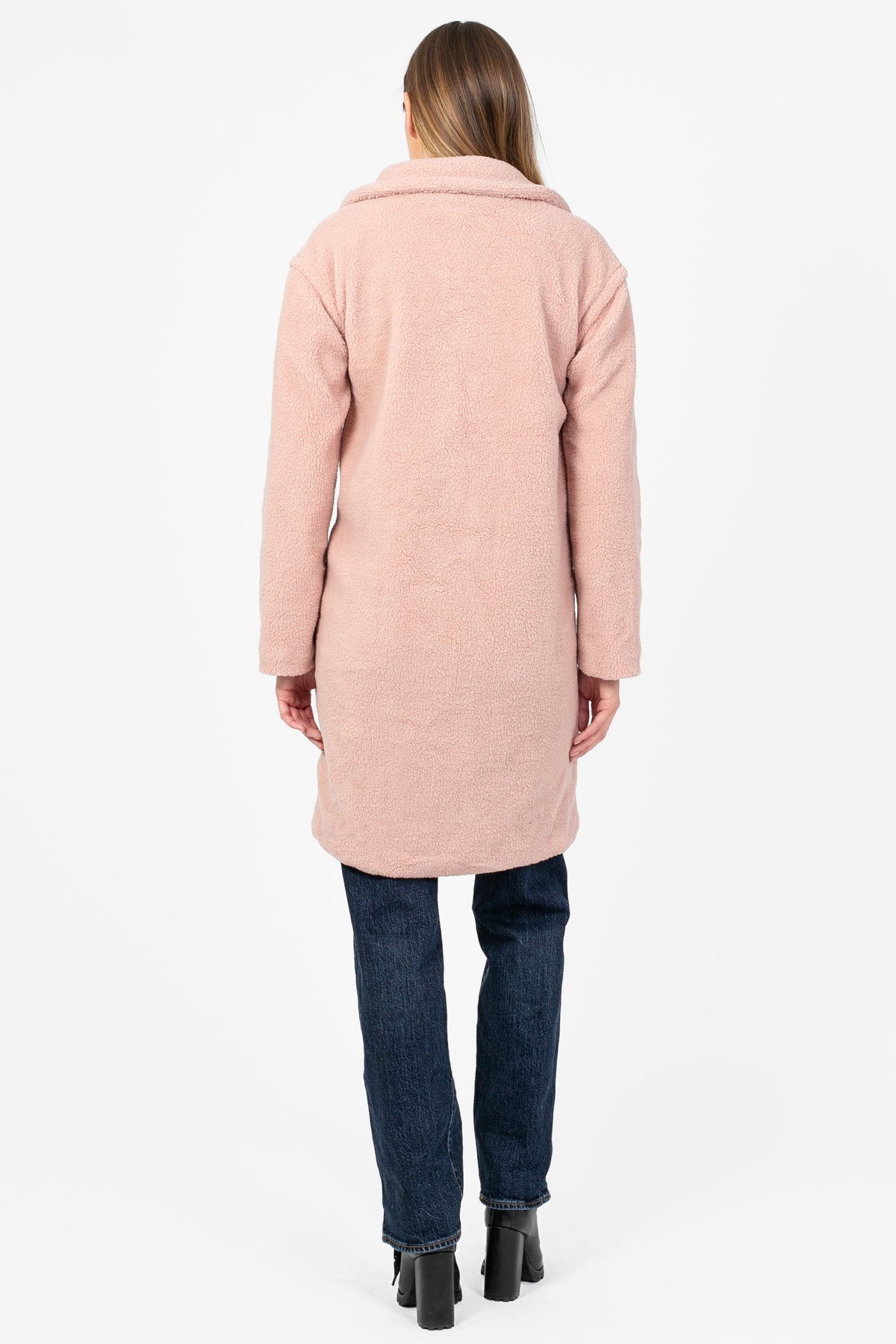 Eldara Teddy Midi Jacket - honey