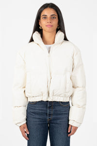 Rebel Faux Leather Bomber Jacket - honey