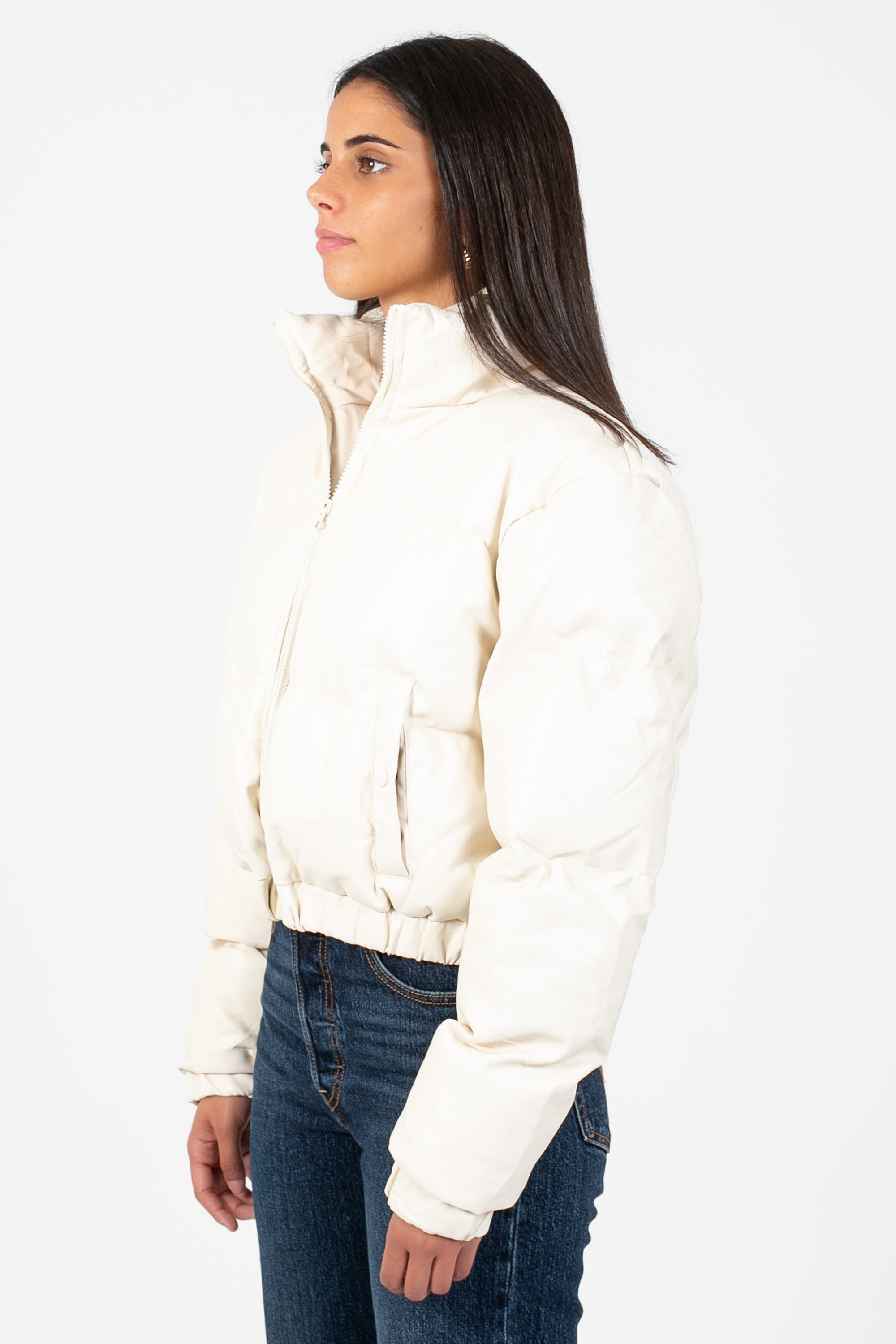 Rebel Faux Leather Bomber Jacket