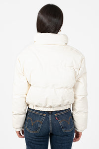 Rebel Faux Leather Bomber Jacket - honey