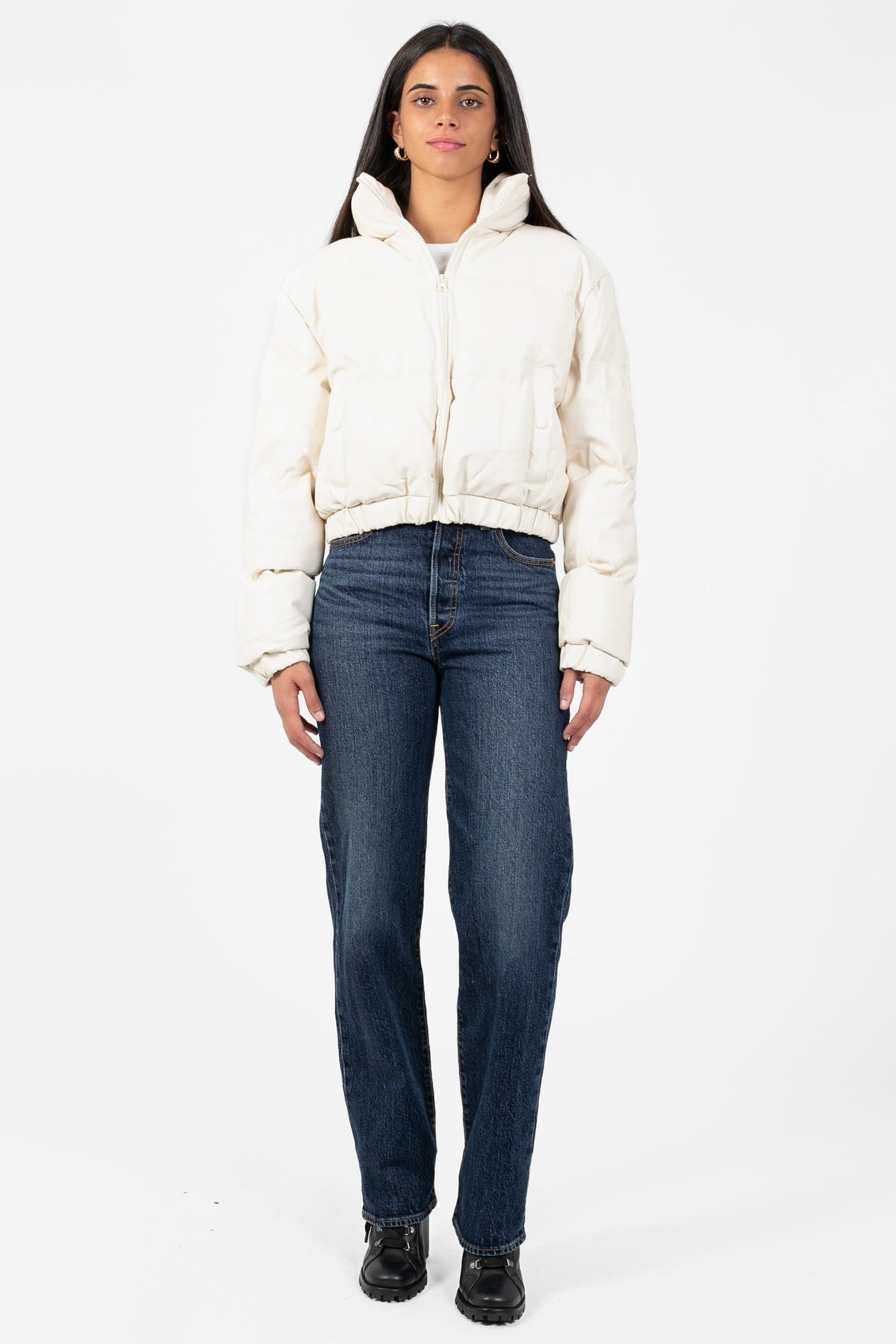 Rebel Faux Leather Bomber Jacket - honey