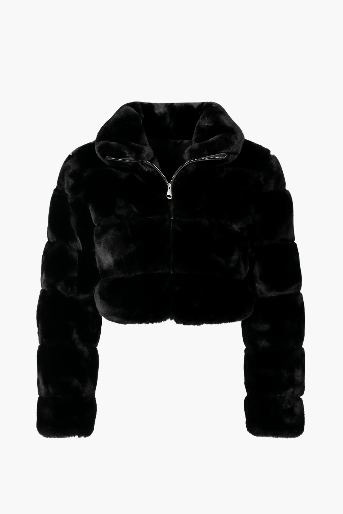 Aviva Striped Faux Fur Jacket