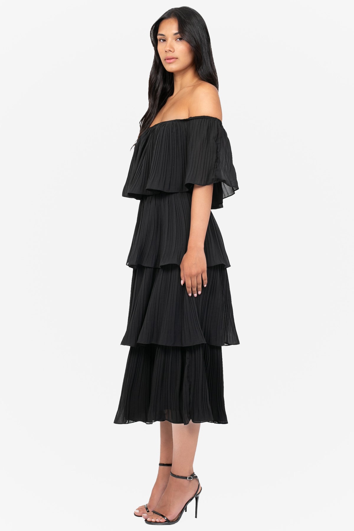 Marianne Pleated Midi Dress