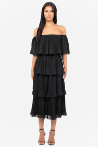 Marianne Pleated Midi Dress