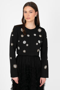 Esmerelda Sparkle Embellished Jacket - honey