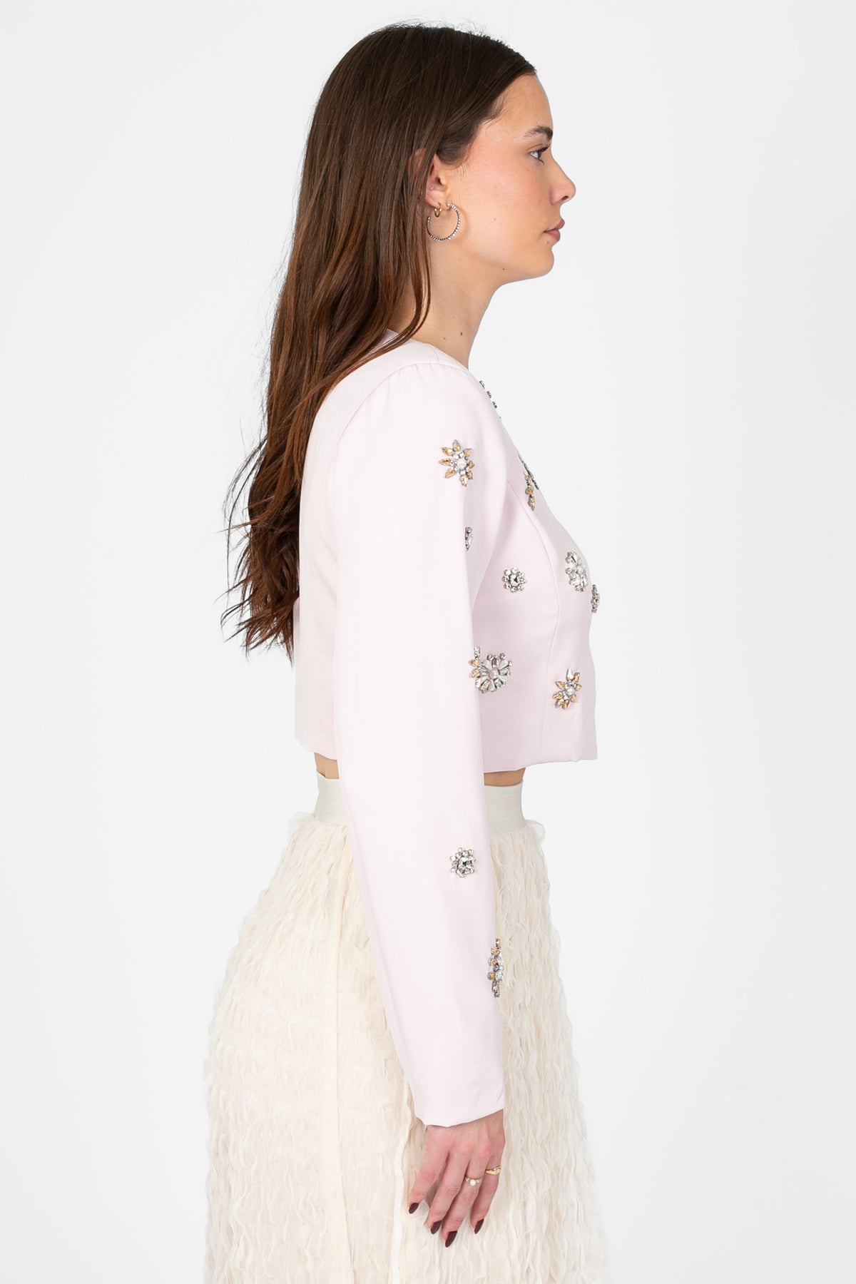 Esmerelda Sparkle Embellished Jacket - honey