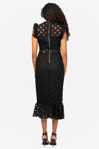 Samantha Lace Trumpet Bottom Midi Dress