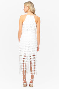 Winslet High Neckline Circle Lace Midi Dress