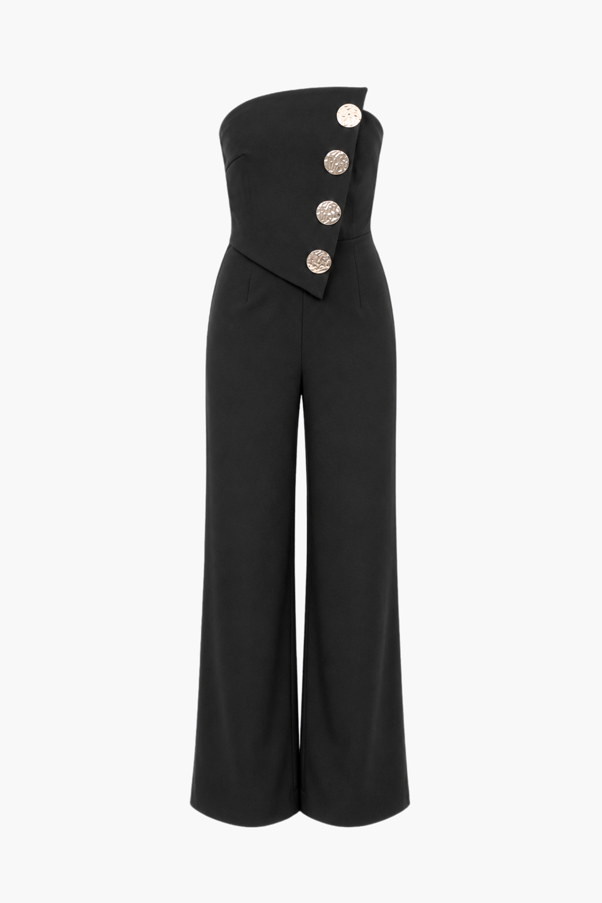 Rosavind Strapless Asymmetrical Jumpsuit