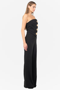 Rosavind Strapless Asymmetrical Jumpsuit