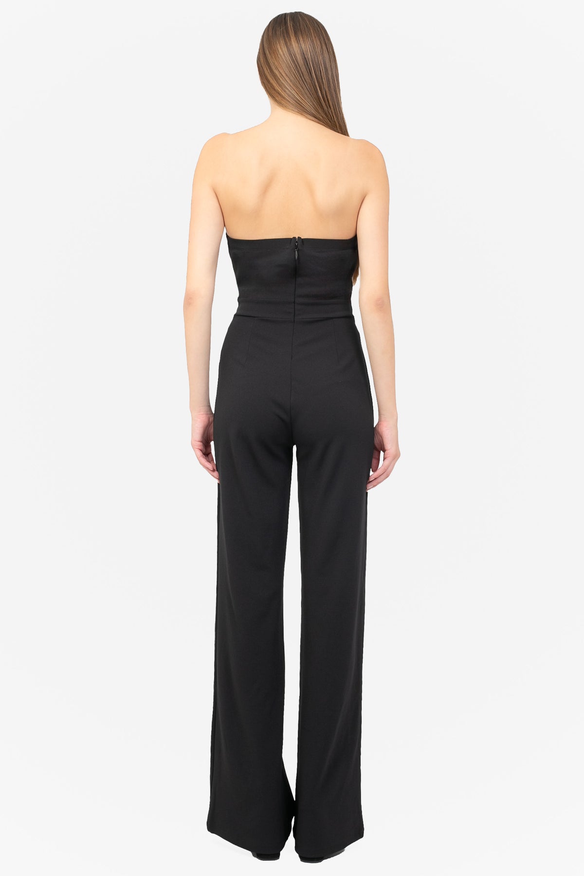 Rosavind Strapless Asymmetrical Jumpsuit