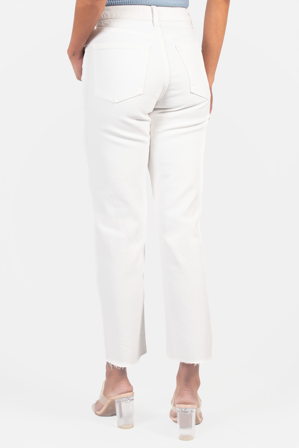 Just USA Hem Detail Straight Jeans