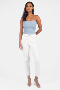 Just USA Hem Detail Straight Jeans