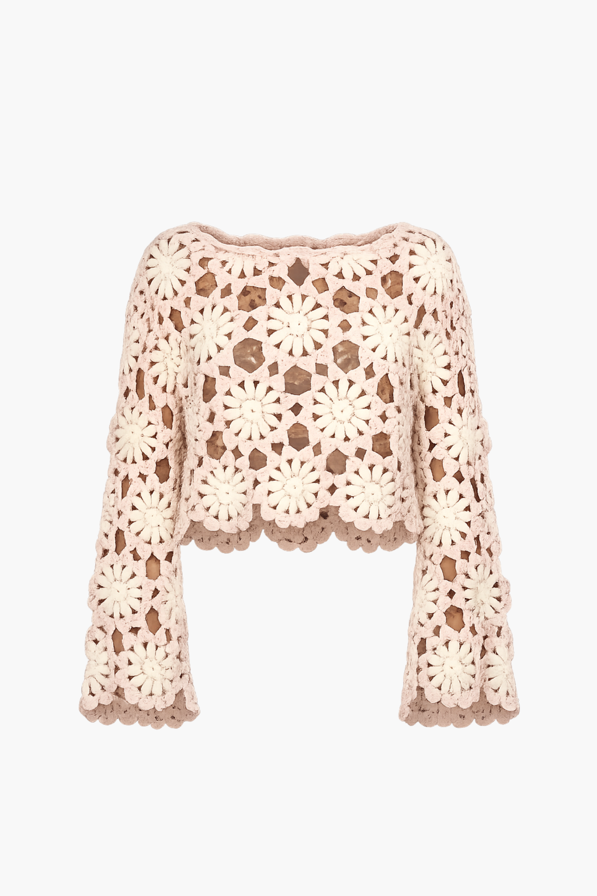 Paloma Floral Crochet Sweater