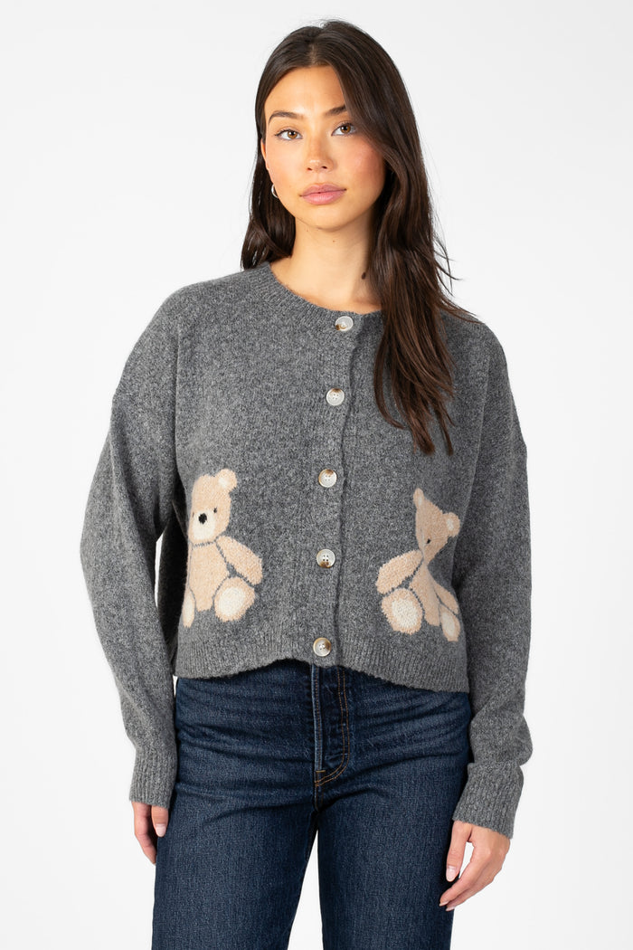Beary Sweet Cardigan - honey