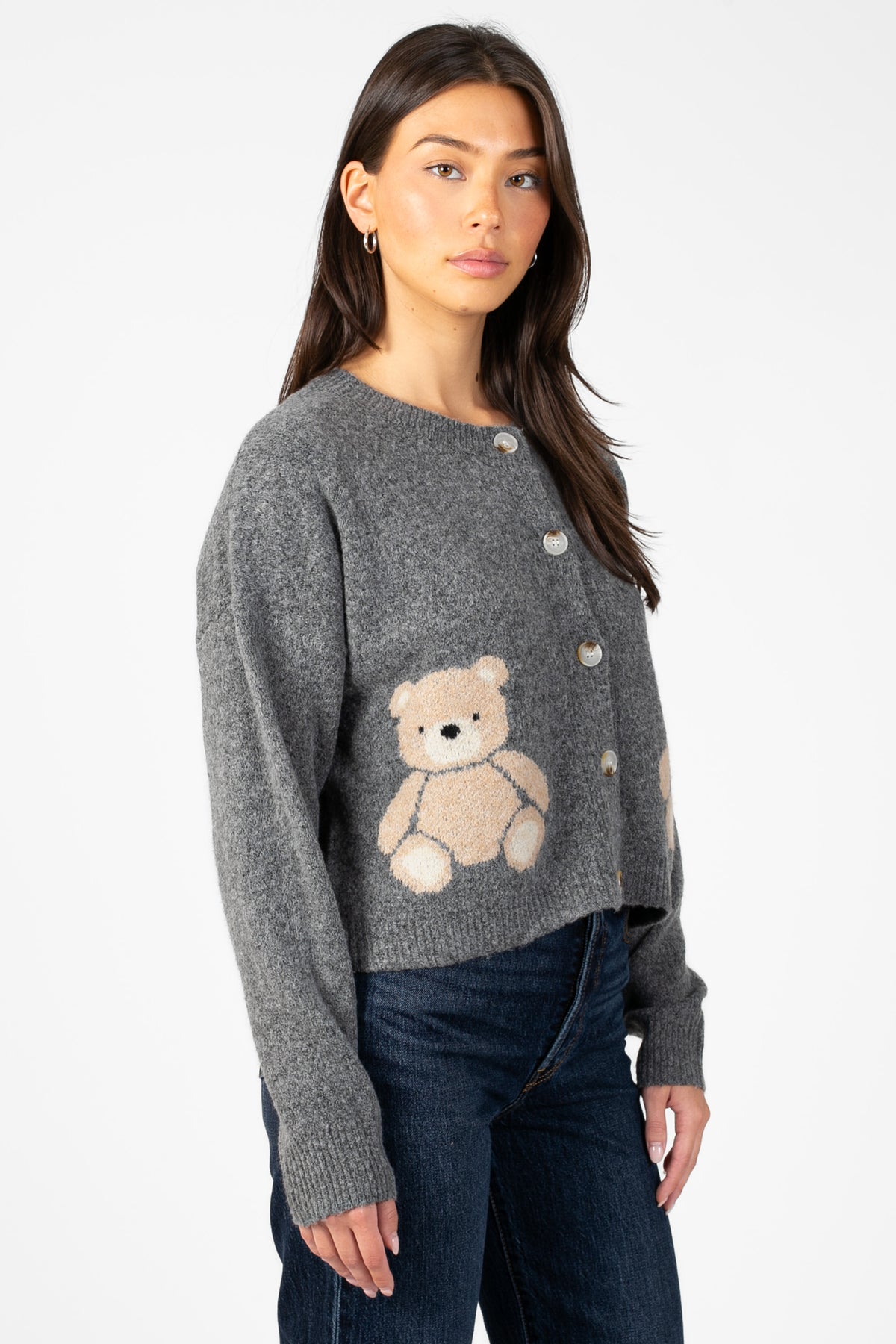 Beary Sweet Cardigan - honey
