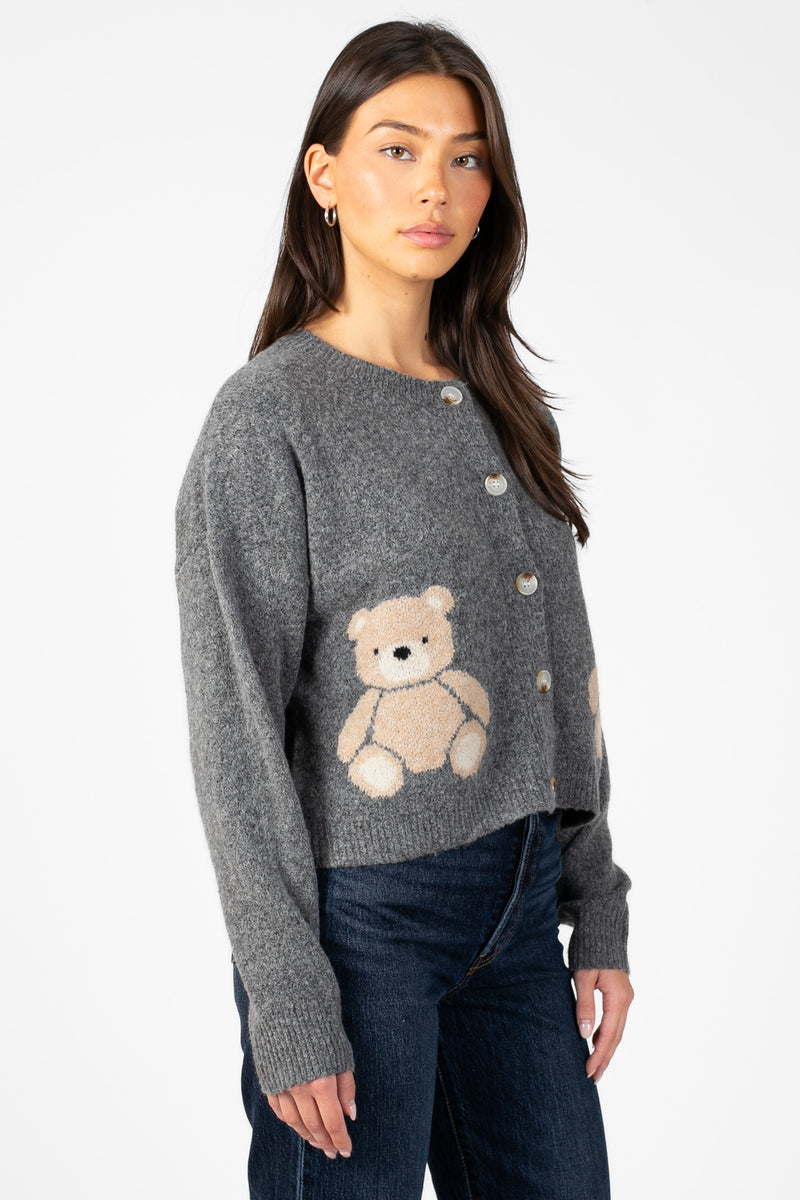 Beary Sweet Cardigan - honey