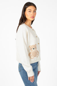 Beary Sweet Cardigan - honey