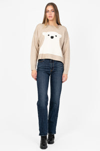 Alpine Polar Bear Sweater - honey