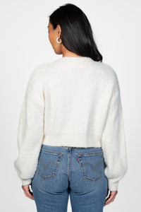 Love Story Heart Button Cardigan - honey