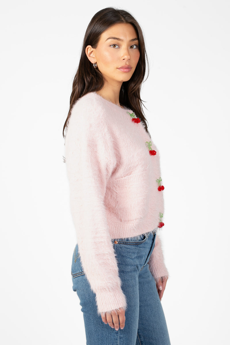 Cherry on Top Cardigan - honey