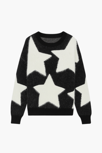 Cosmic Girl Fuzzy Star Sweater