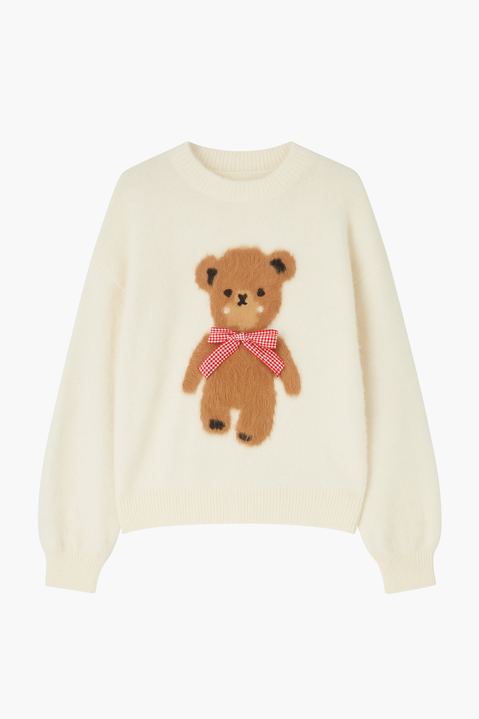 Teddy Bow Sweater