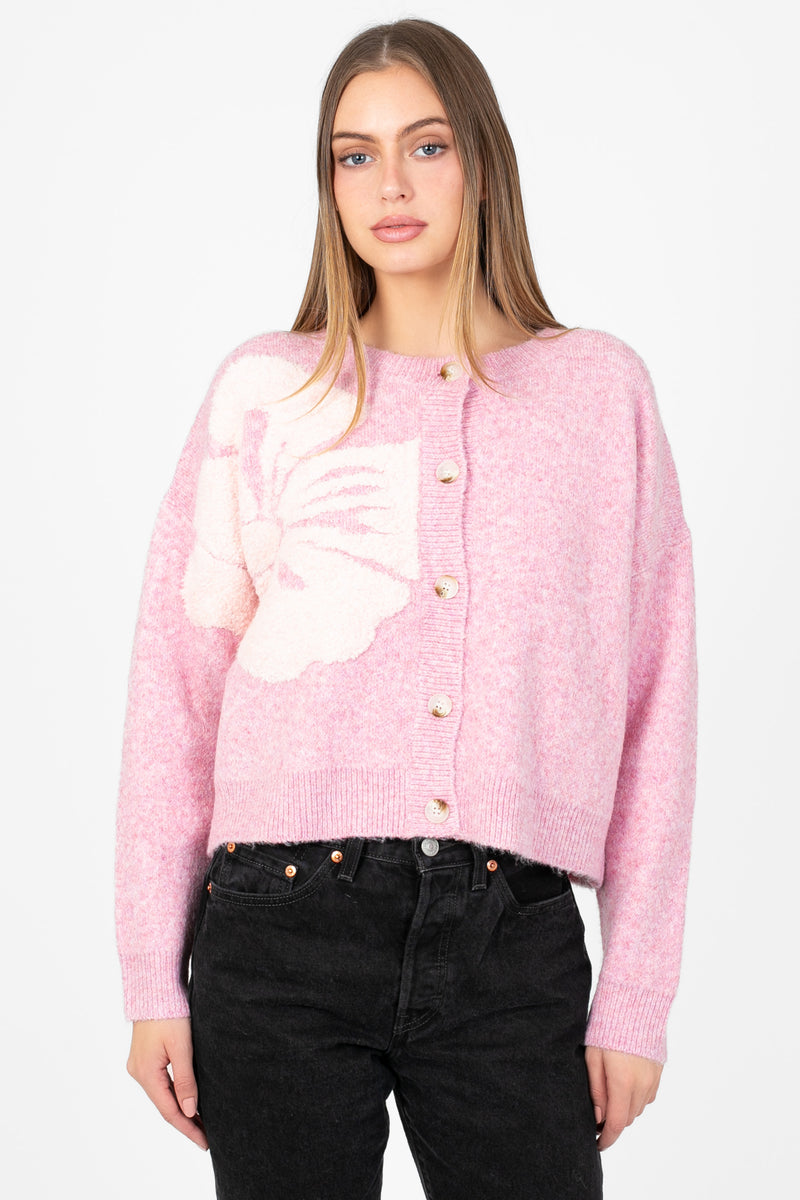 Petal Bloom Cardigan - honey