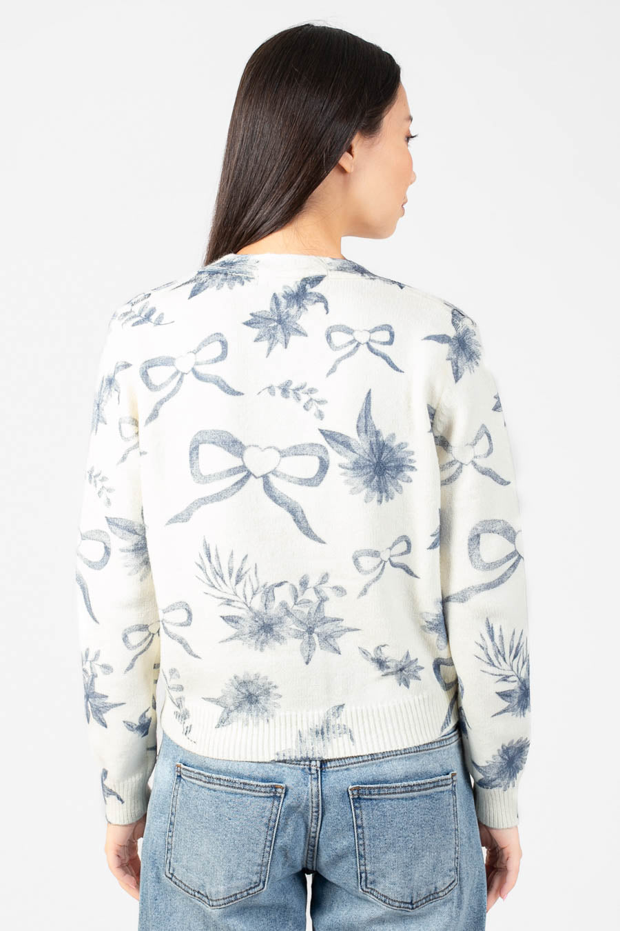 Lyla + Luxe® Kailiebow Cardigan - honey