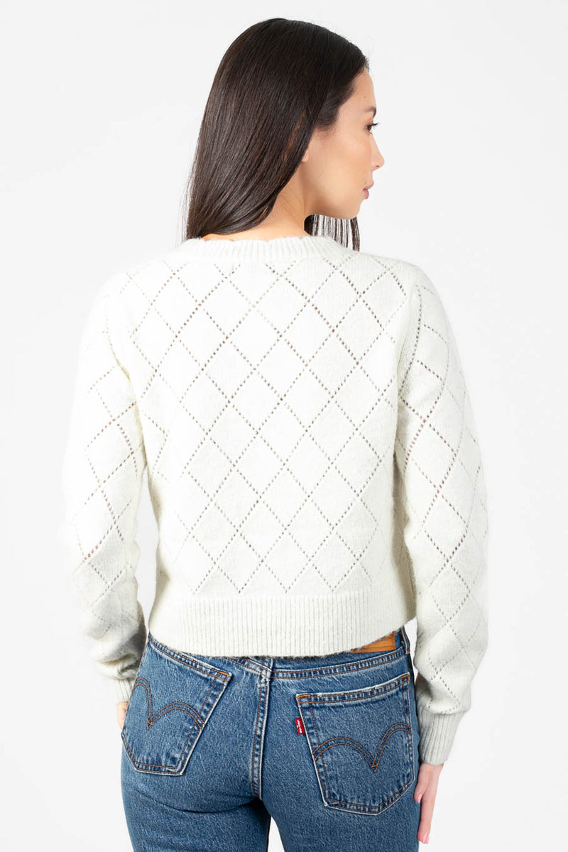 Lyla + Luxe® Lacey Rose Cardigan - honey