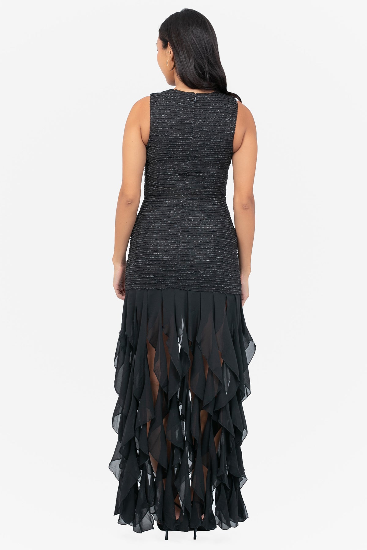 Katerina Crochet Ruffle Maxi Dress