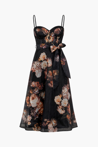 Cassia Corset Floral Midi Dress
