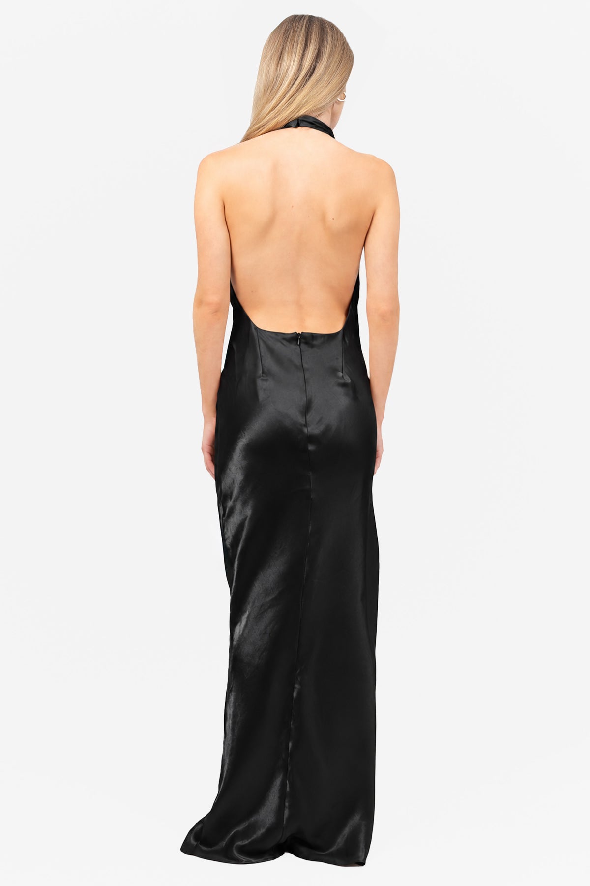 Julia Shine Satin Maxi Dress