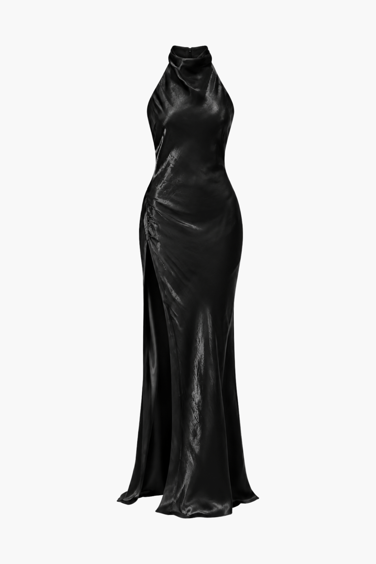 Julia Shine Satin Maxi Dress - honey