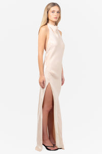 Julia Shine Satin Maxi Dress