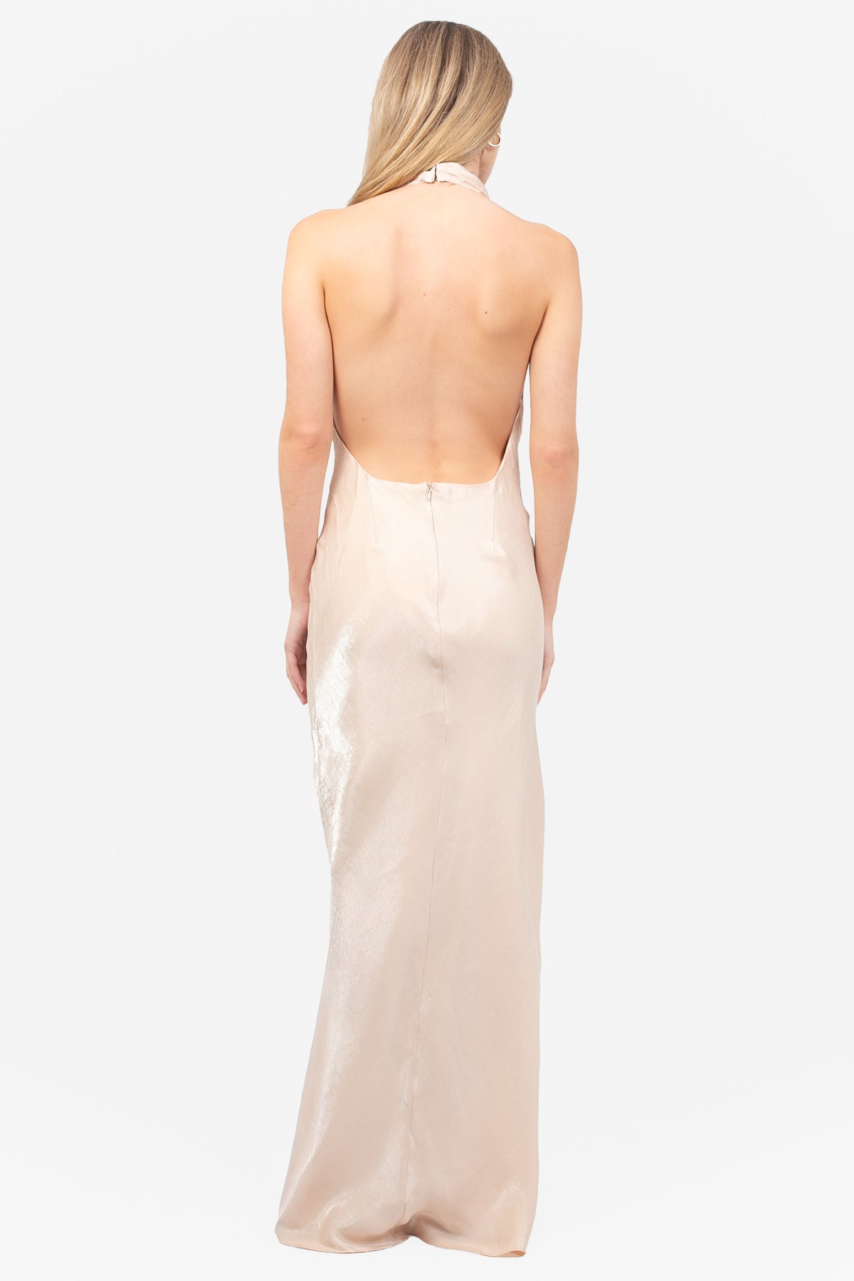 Julia Shine Satin Maxi Dress