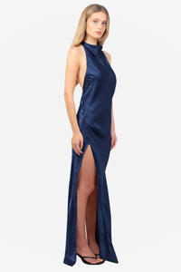 Julia Shine Satin Maxi Dress