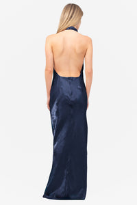 Julia Shine Satin Maxi Dress