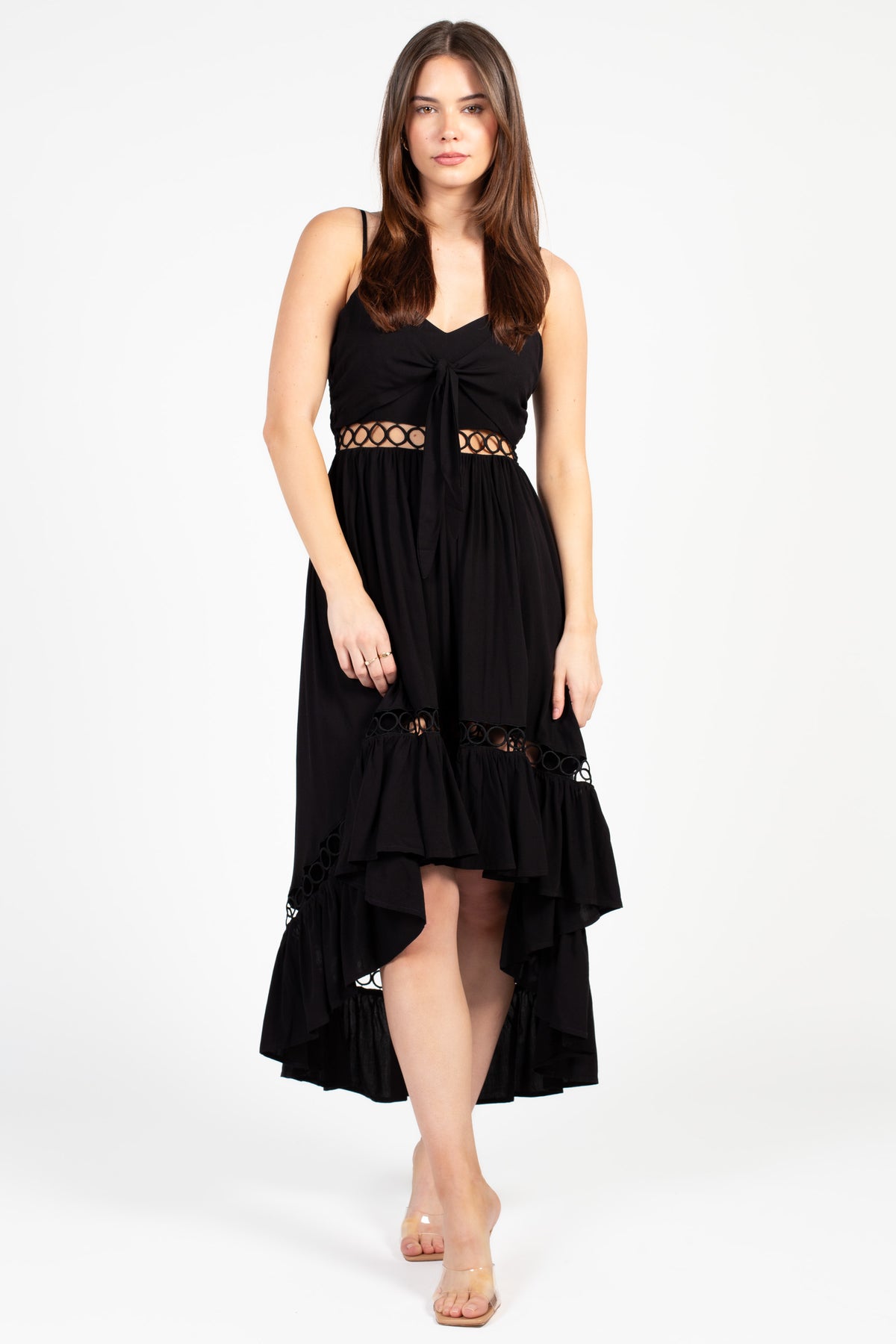 Willa Circle Cut Out Dress honey Willa Circle Cut Out Dress honey