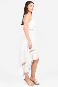 Willa Circle Cut Out Dress - honey