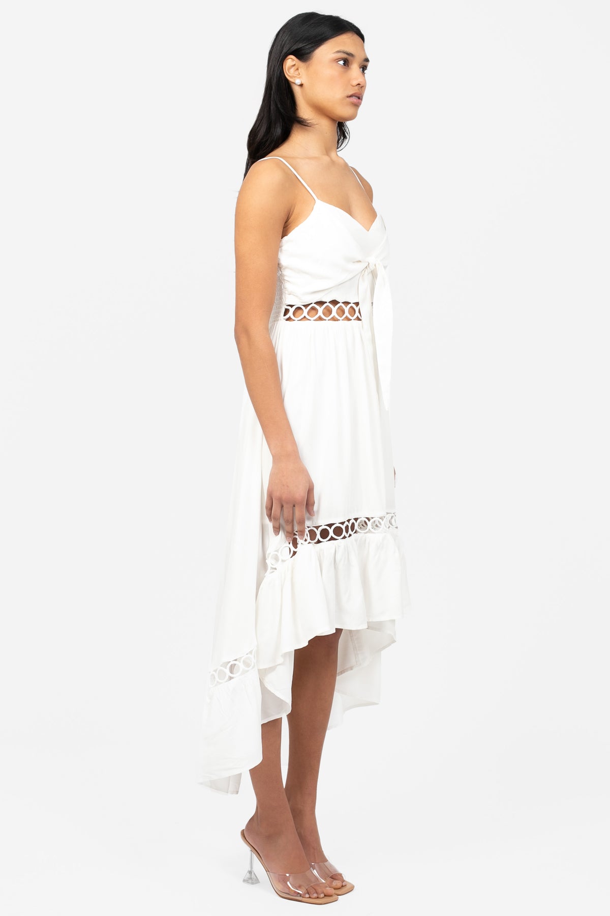 Willa Circle Cut Out Dress - honey