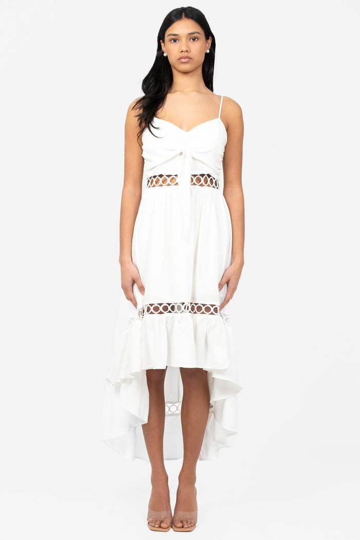 Willa Circle Cut Out Dress - honey