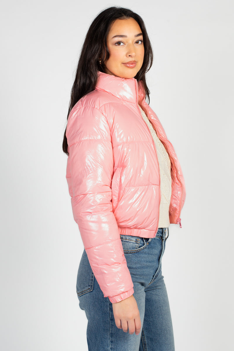 Lena Shiny Puffer Jacket